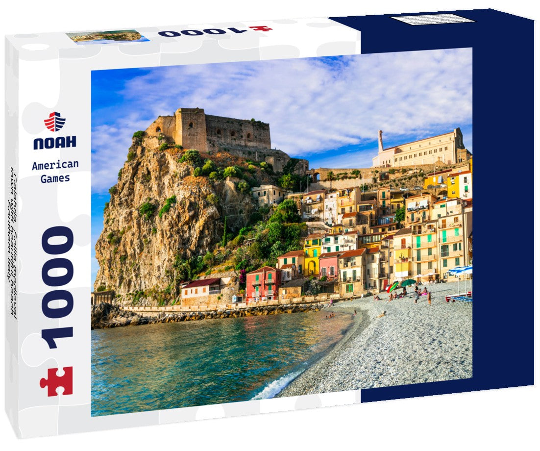Noah Jigsaw Puzzle Calabria, Scilla medieval town with beautiful beach. Southern Italy 1000 pieces