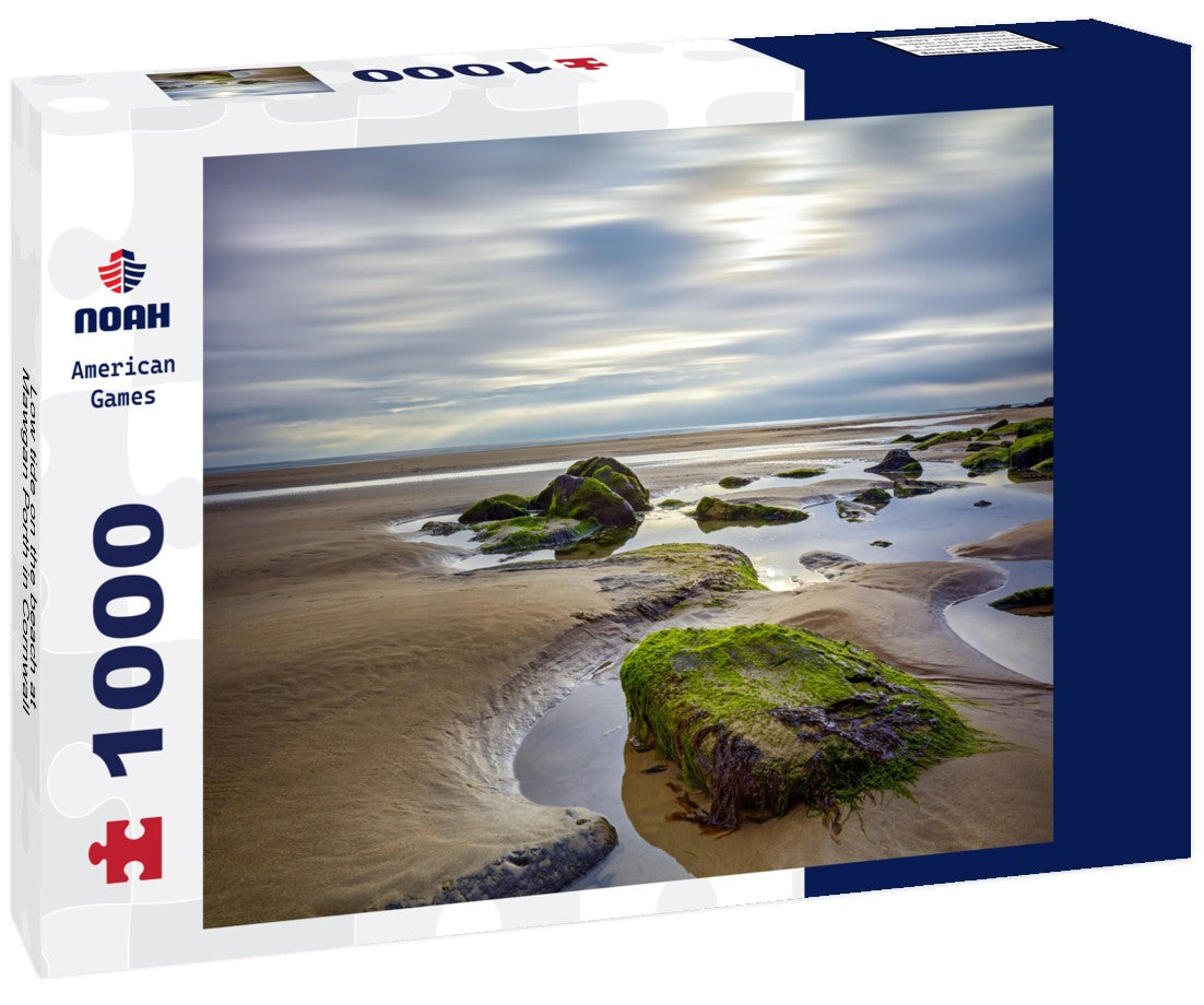 Noah Jigsaw Puzzle Low tide on the beach at Mawgan Porth in Cornwall 1000 pieces