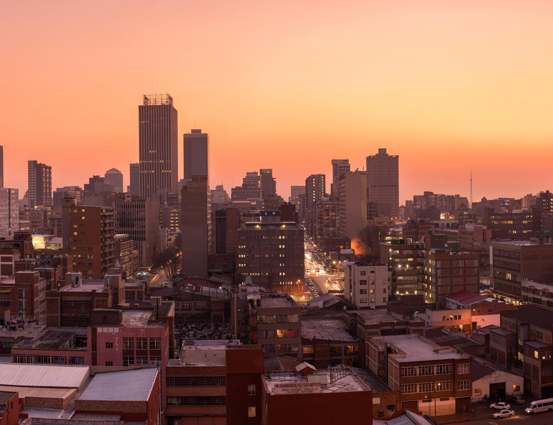 Noah Jigsaw Puzzle A beautiful and dramatic panoramic image of the Johannesburg skyline, taken on a golden evening after sunset 1000 pieces