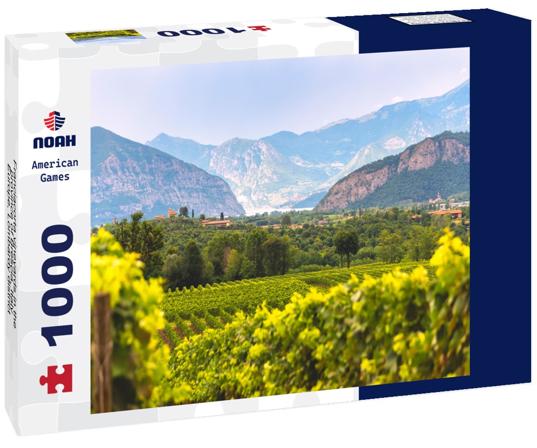 Noah Jigsaw Puzzle Franciacorta vineyards in the province of Brescia, Italy, Europe, Lombardy district 1000 pieces