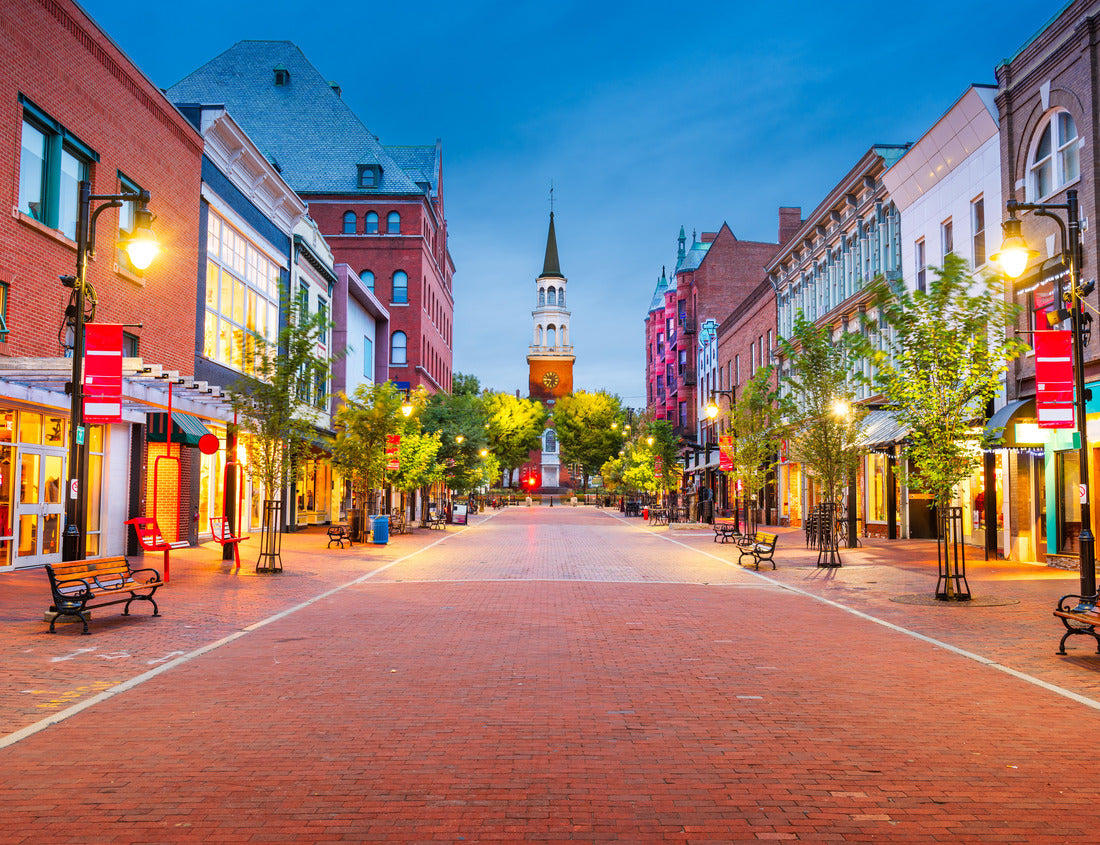 Noah Jigsaw Puzzle Burlington, Vermont, USA at Church Street Marketplace at twilight 1000 pieces