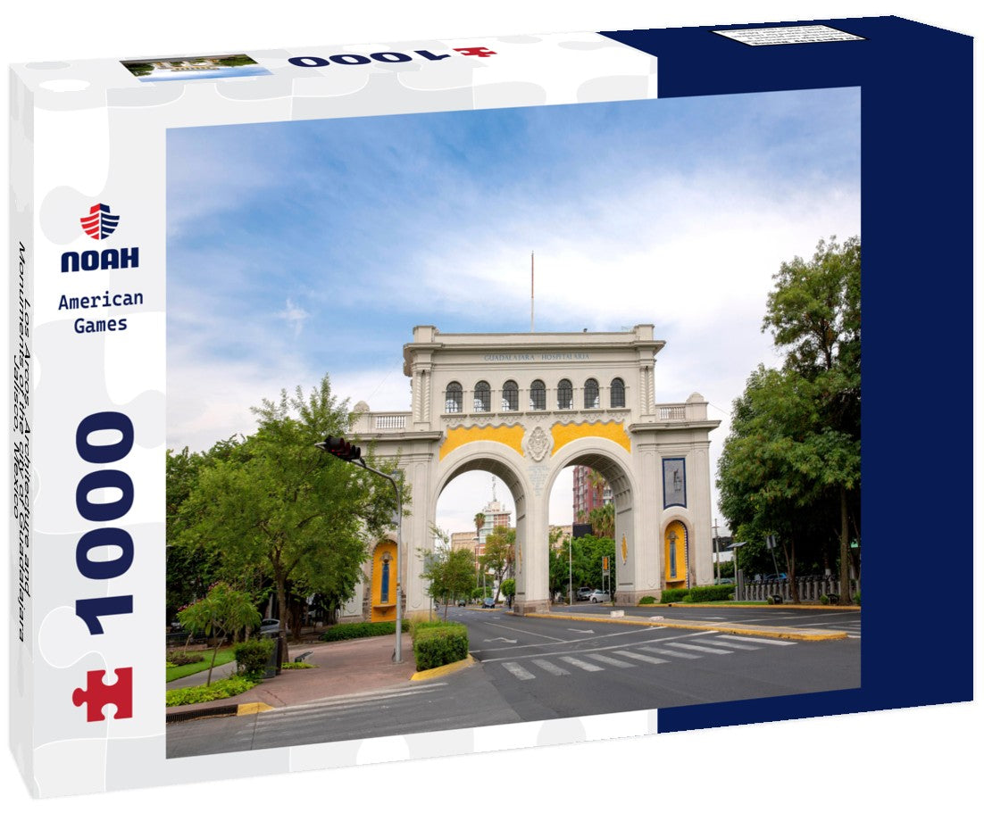 Noah Jigsaw Puzzle Los Arcos. Architecture and Monuments of the city of Guadalajara, Jalisco, Mexico 1000 pieces