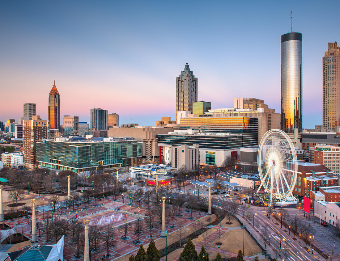 Noah Jigsaw Puzzle Atlanta, Georgia, USA downtown skyline at twilight 1000 pieces