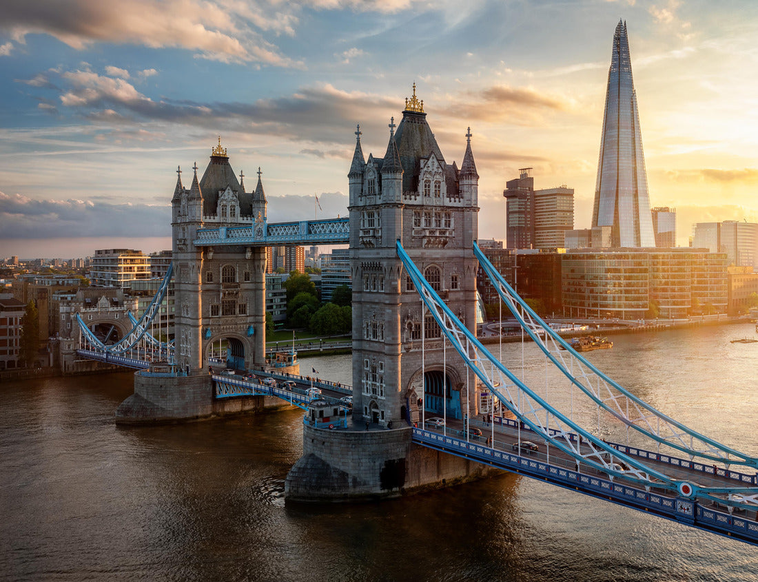 Noah Jigsaw Puzzle Elevated view of the famous Tower Bridge and skyline of London, UK 1000 pieces