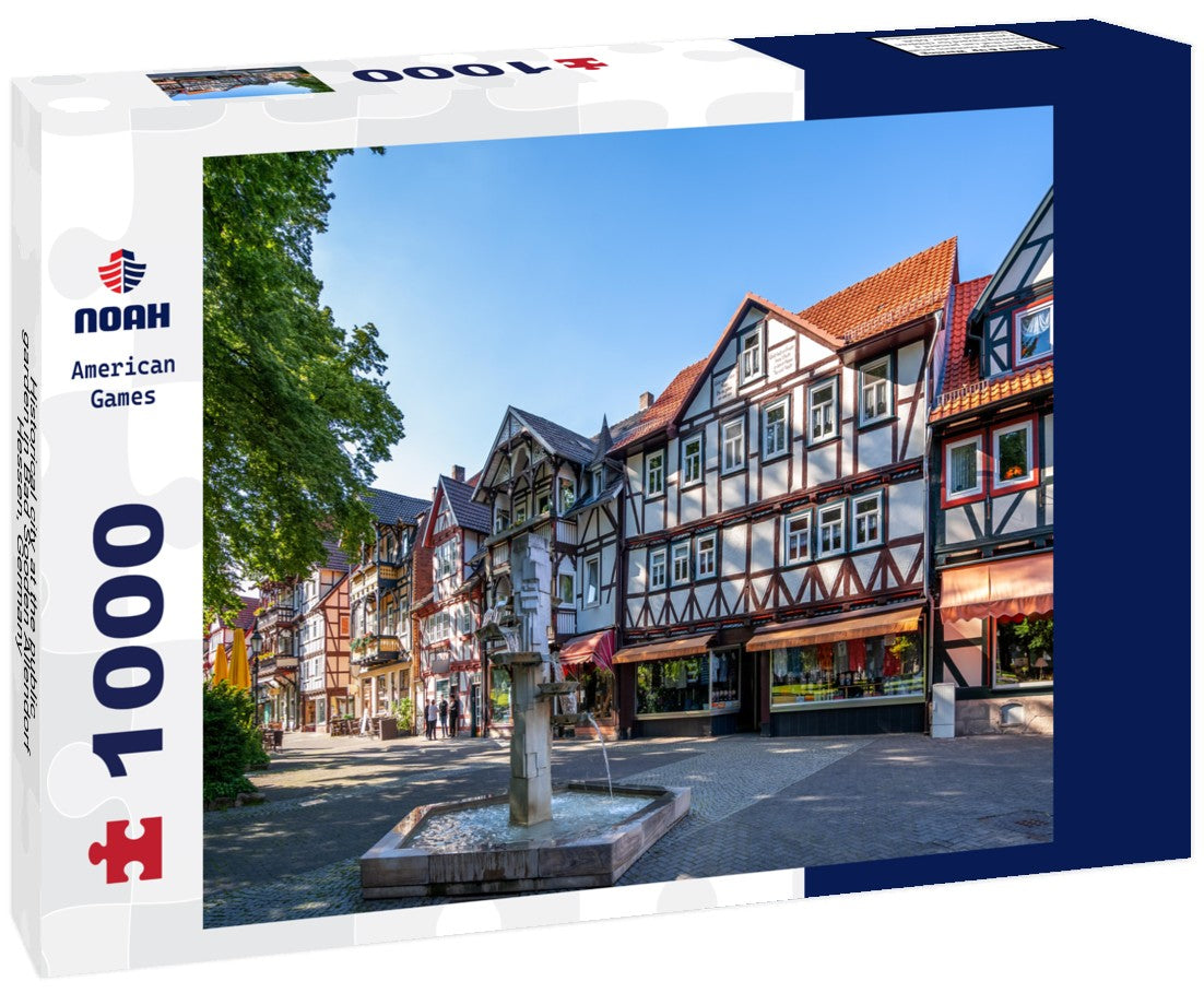 Noah Jigsaw Puzzle Historical city at the public garden in Bad Sooden Allendorf, Hessen, Germany 1000 pieces