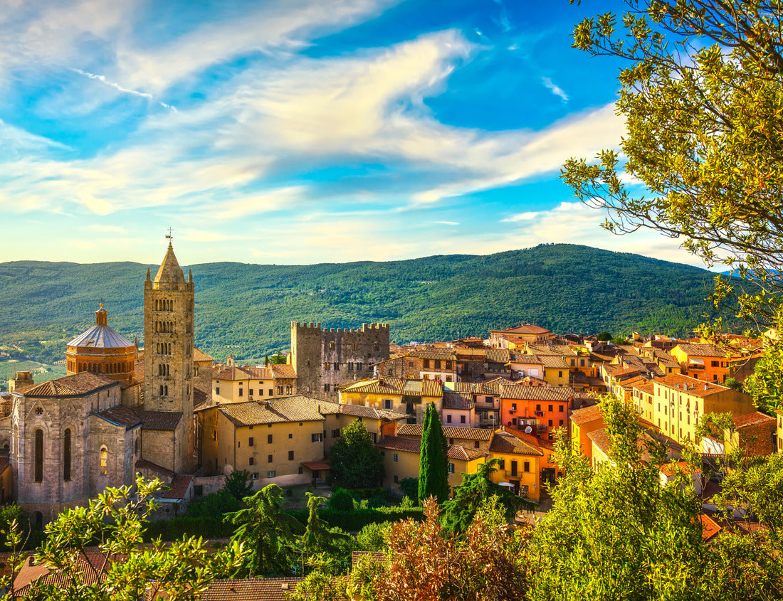 Noah Jigsaw Puzzle Massa Marittima old town and San Cerbone Duomo cathedral. Tuscany, Italy 1000 pieces