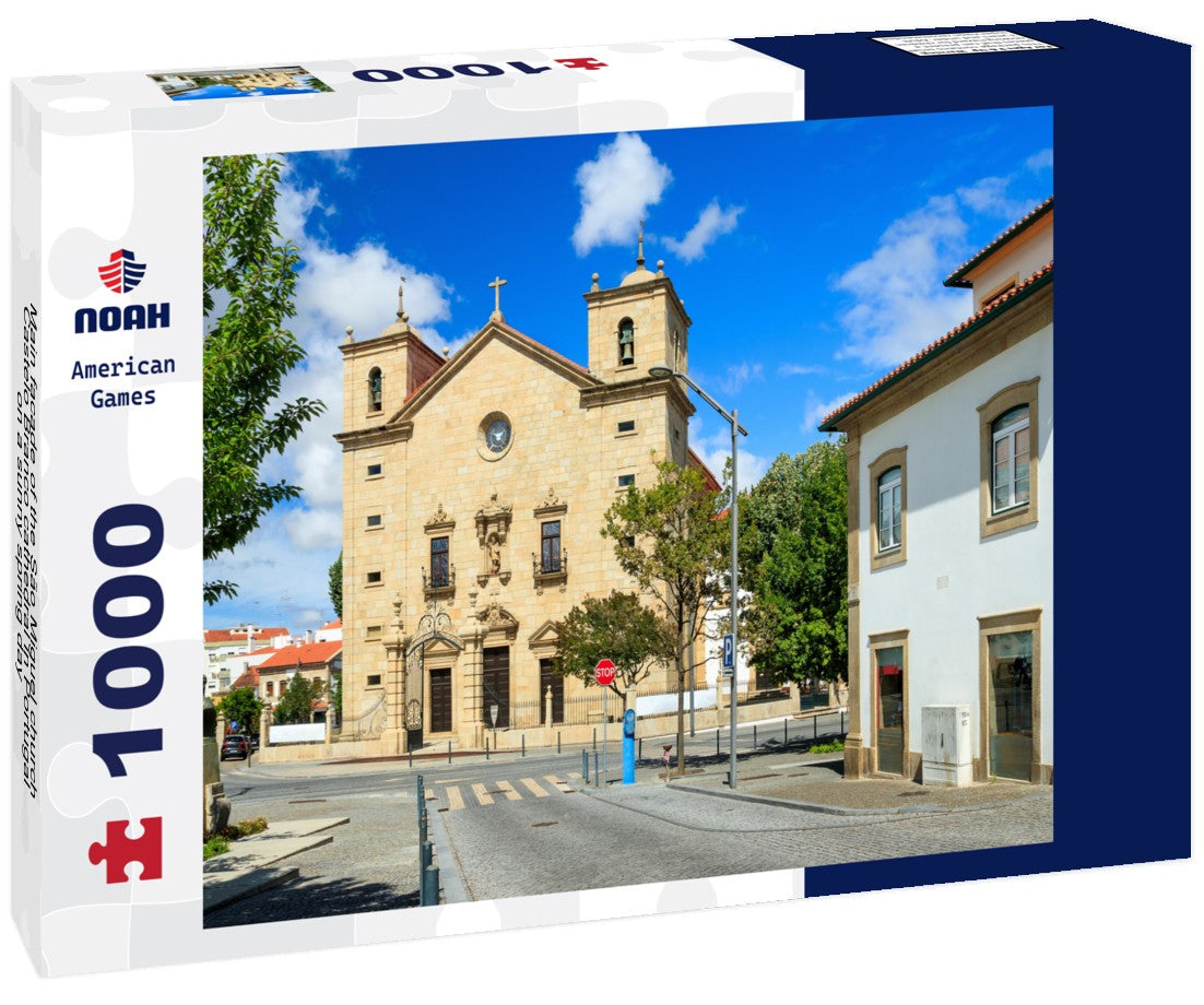 Noah Jigsaw Puzzle Main facade of the São Miguel church, Castelo Branco cathedral in Portugal, on a sunny spring day 1000 pieces