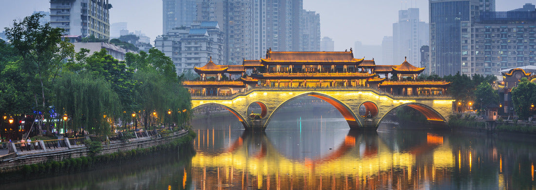 Noah Jigsaw Puzzle Chengdu, Sichuan, China at Anshun Bridge panorama 1000 pieces