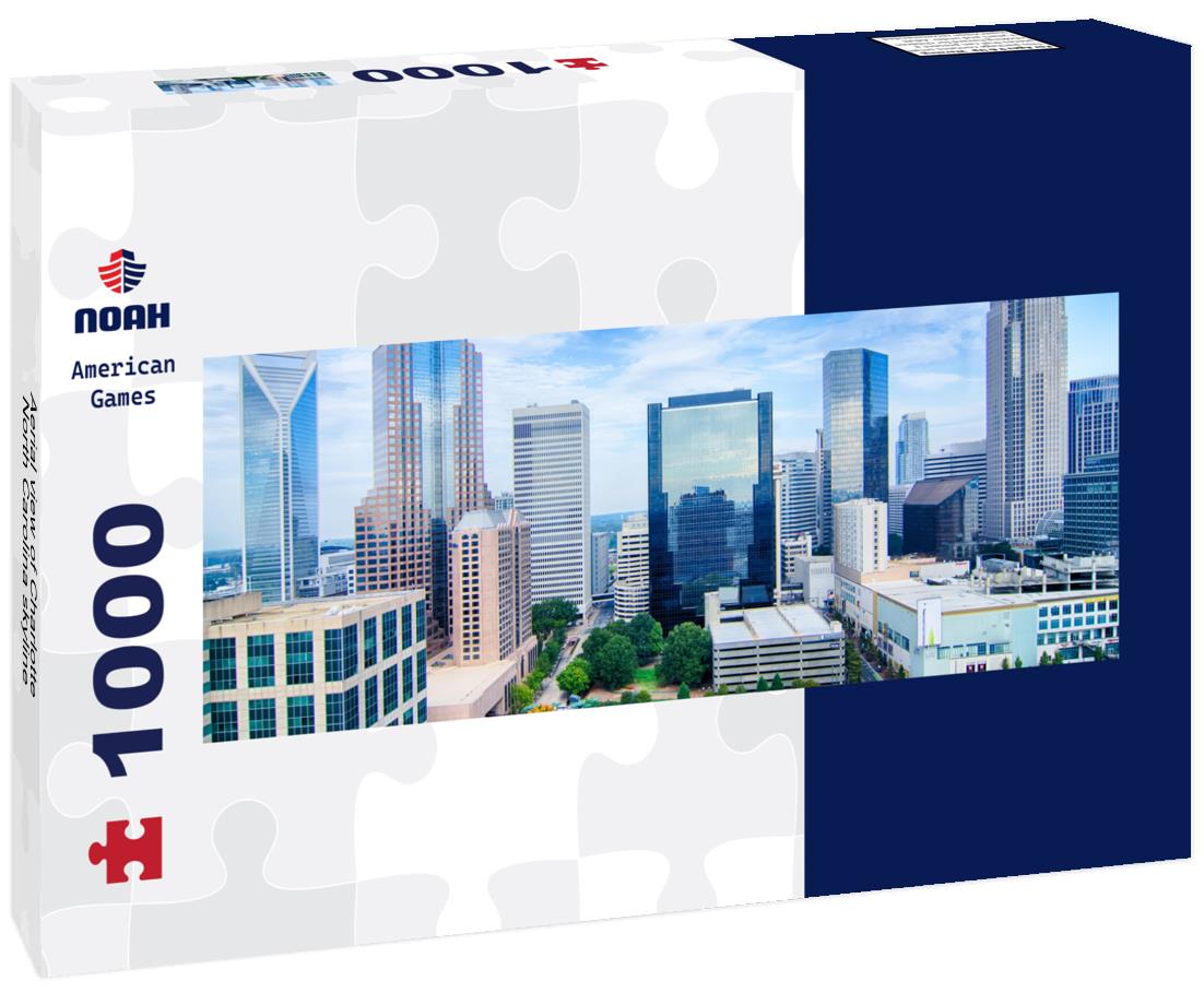 Noah Jigsaw Puzzle Aerial view of Charlotte North Carolina skyline panorama 1000 pieces