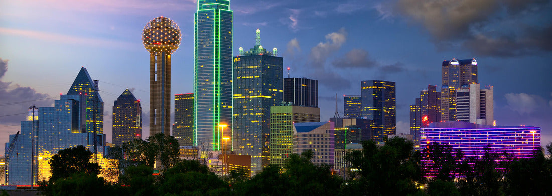 Noah Jigsaw Puzzle Dallas City skyline at dusk, Texas, USA panorama 1000 pieces