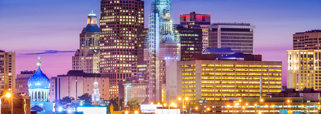 Noah Jigsaw Puzzle Hartford, Connecticut, USA downtown city skyline over the highway panorama 1000 pieces