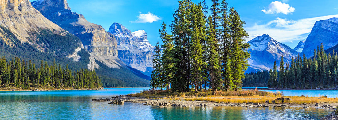 Noah Jigsaw Puzzle Ghost Island in Maligne Lake Panorama 1000 Pieces