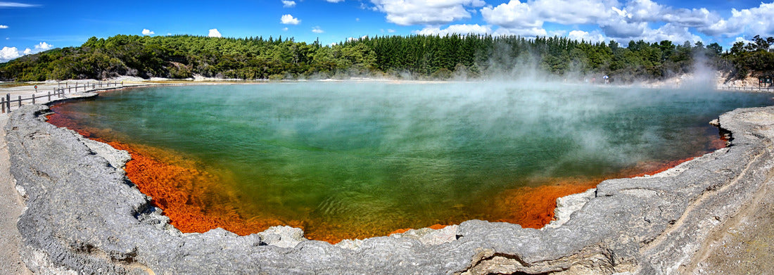 Noah Jigsaw Puzzle Champagne Pool thermal lake in Wai-O-Tapu, New Zealand Panorama 1000 Pieces