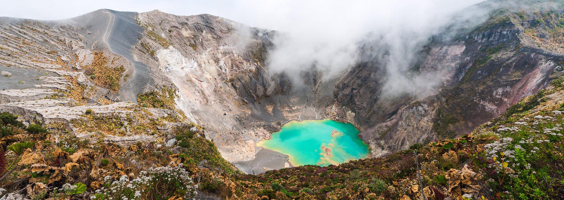 Noah Jigsaw Puzzle Irazu volcano to the emerald lake in the crater. Central America. Costa Rica Panorama 1000 Pieces