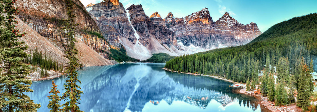 Noah Jigsaw Puzzle Moraine Lake panorama in Banff National Park, Alberta, Canada Panorama 1000 Pieces