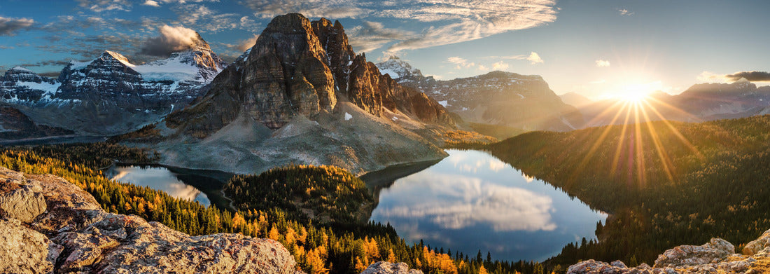 Noah Jigsaw Puzzle Canada, Magog Lake, Sumburst Lake, Cerulean Lake Panorama 1000 Pieces