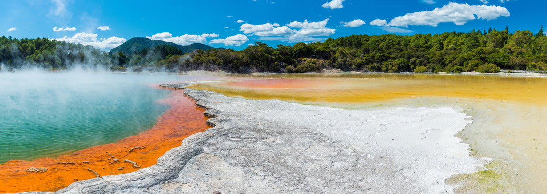Noah Jigsaw Puzzle Boiling water in the Champagne Pool - Wai-O-Tapu, New Zealand Panorama 1000 Pieces