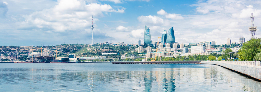 Noah Jigsaw Puzzle Daytime view of the architecture of Baku, Azerbaijan Panorama 1000 Pieces