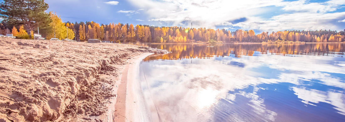 Noah Jigsaw Puzzle Clearwater Lake in Wells Gray Provincial Park, British Columbia, Canada. The lake lies high up in the Cariboo Mountains and feeds the Clearwater River and then the Thompson River Panorama 1000 Pieces