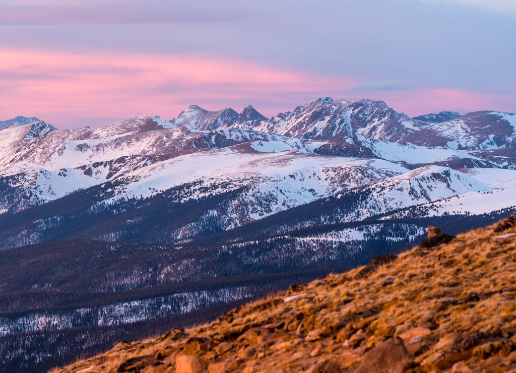 Sunset over Colorado's Indian Peaks Wilderness