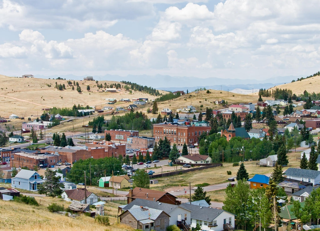 Cripple Creek Colorado Overlook - Historic small Gambling town of Cripple Creek in Teller County, Colorado
