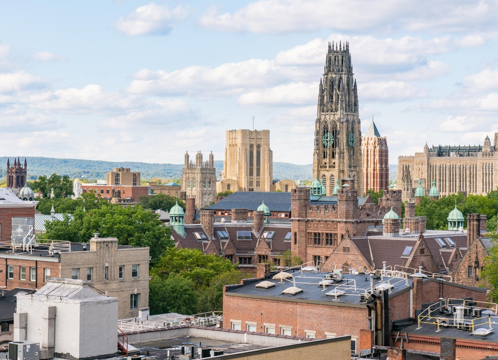 New Haven, Connecticut City Skyline