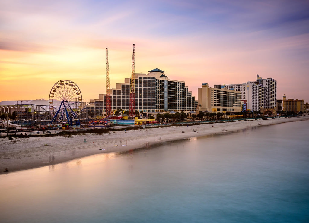 Daytona Beach, Florida, USA Beachfront Skyline