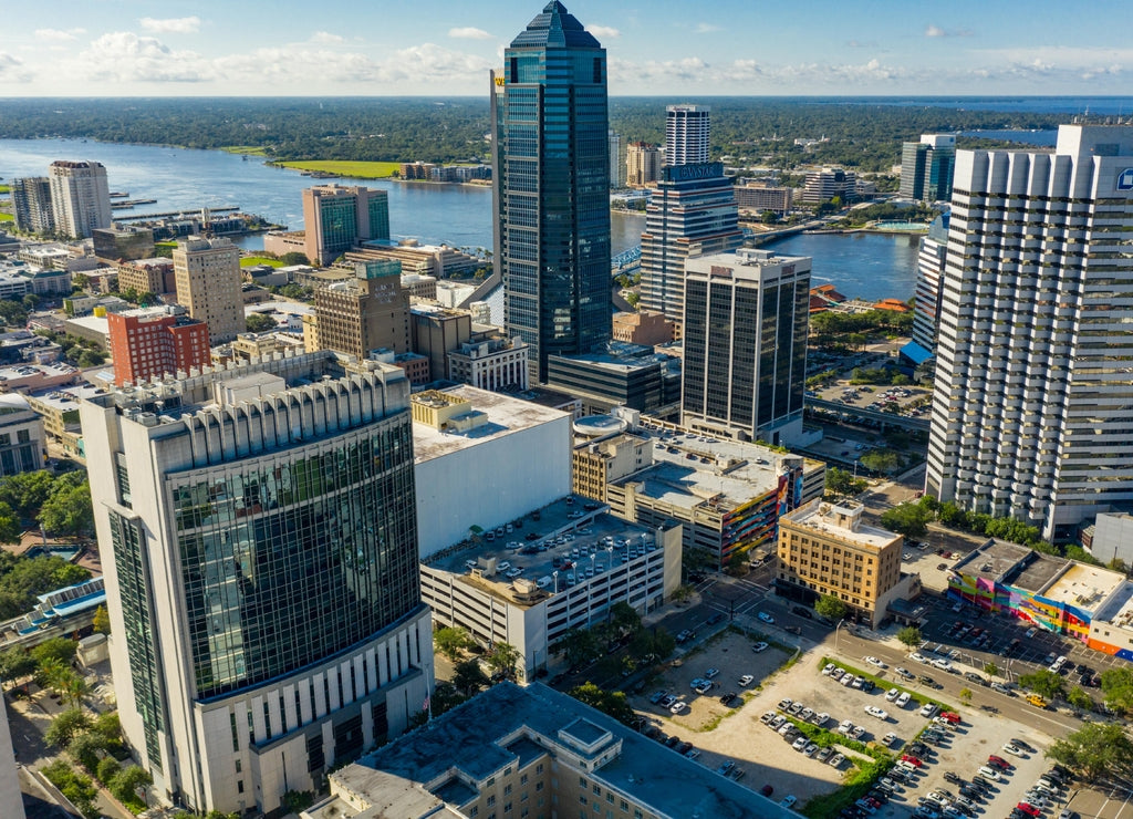High aerial photo Jacksonville Florida