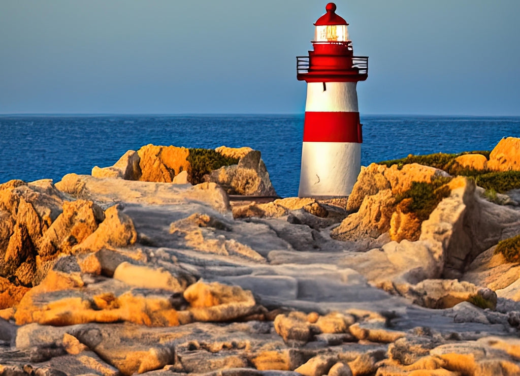 Amelia Island Light. Fernandina Beach, Florida, United States. Lighthouse Art