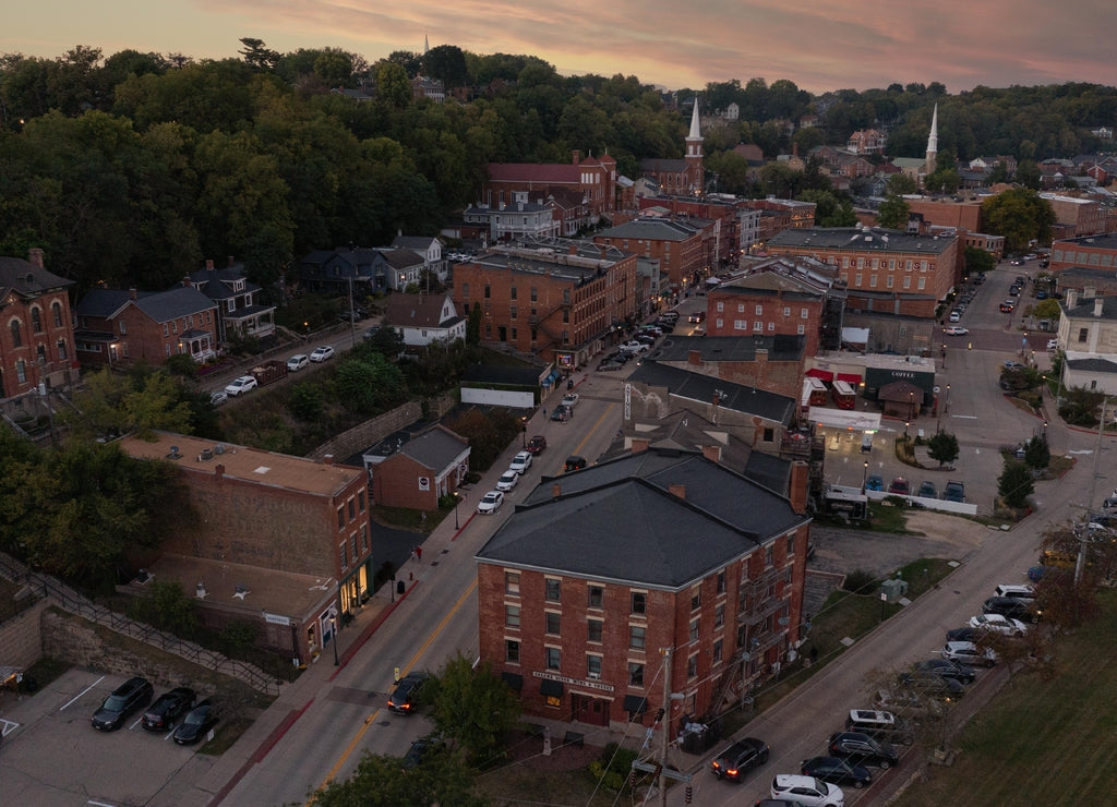 Galena Illinois Aerial