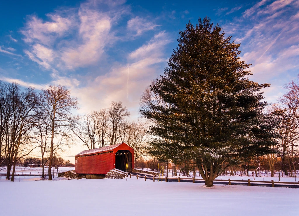 Loy's Station Covered Bridge, in Frederick County, Maryland