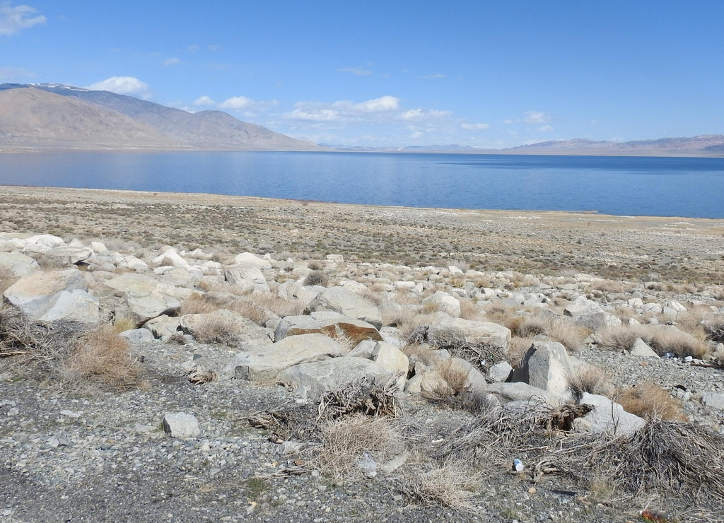 The beautiful scenery of Walker Lake, in Mineral county, Nevada