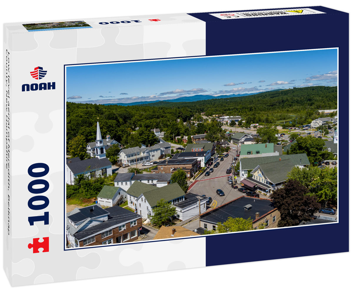 Low level aerial of Meredith, Belknap County, New Hampshire