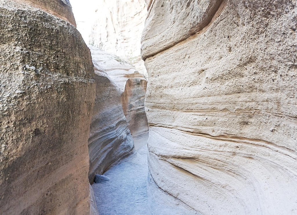 In the canyons at Kasha-Katuwe Tent Rocks National Monument near Cochiti Pueblo, New Mexico