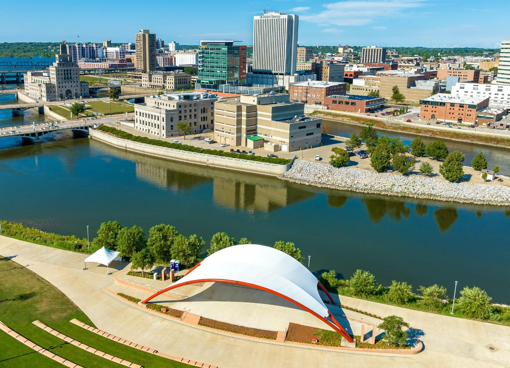 Cedar Rapids Downtown Skyline