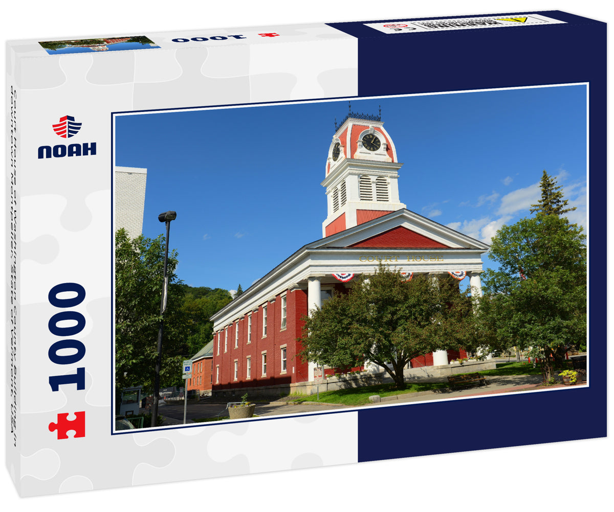 Court House of Washington County Building in downtown Montpelier, State of Vermont, USA