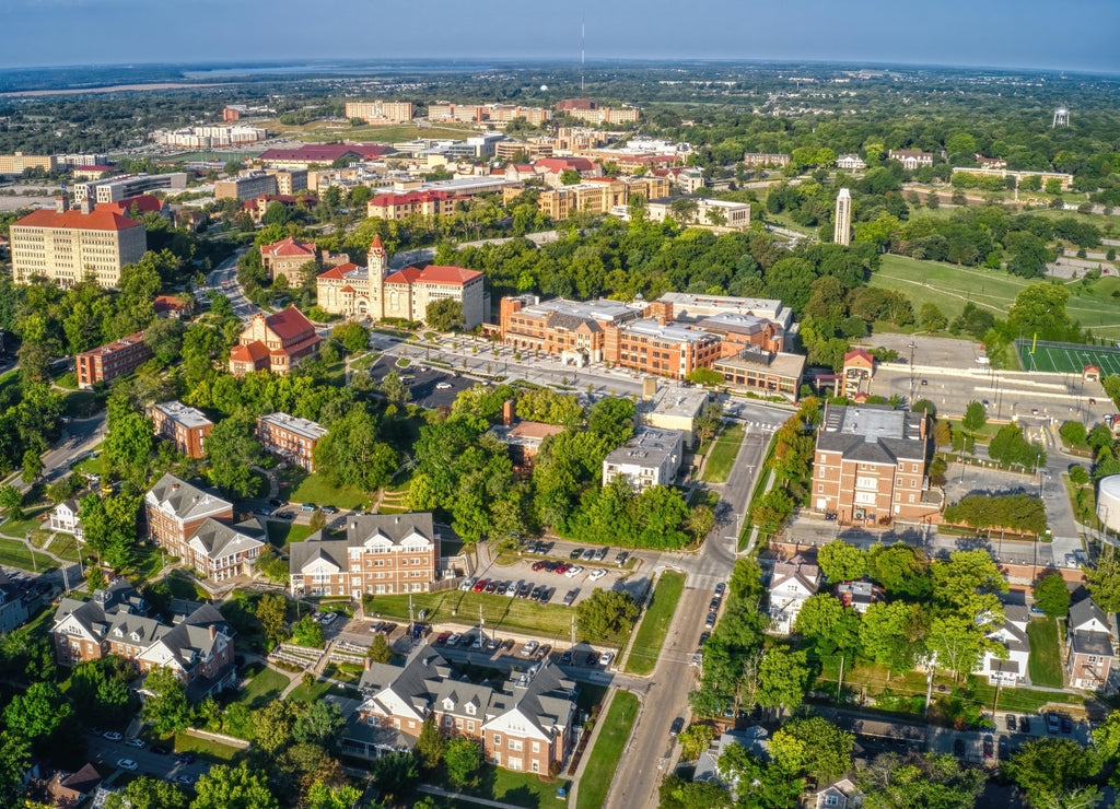 Lawrence, Kansas and its State University