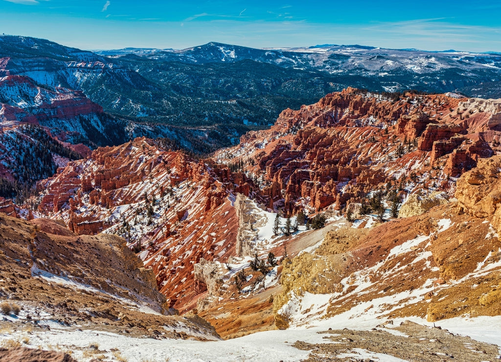 Scenic shot of the Cedar Breaks National Monument in Cedar City, Utah
