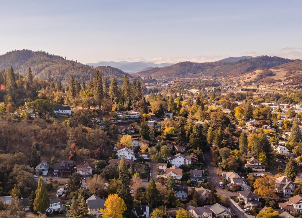 Beautiful town of Roseburg, Oregon