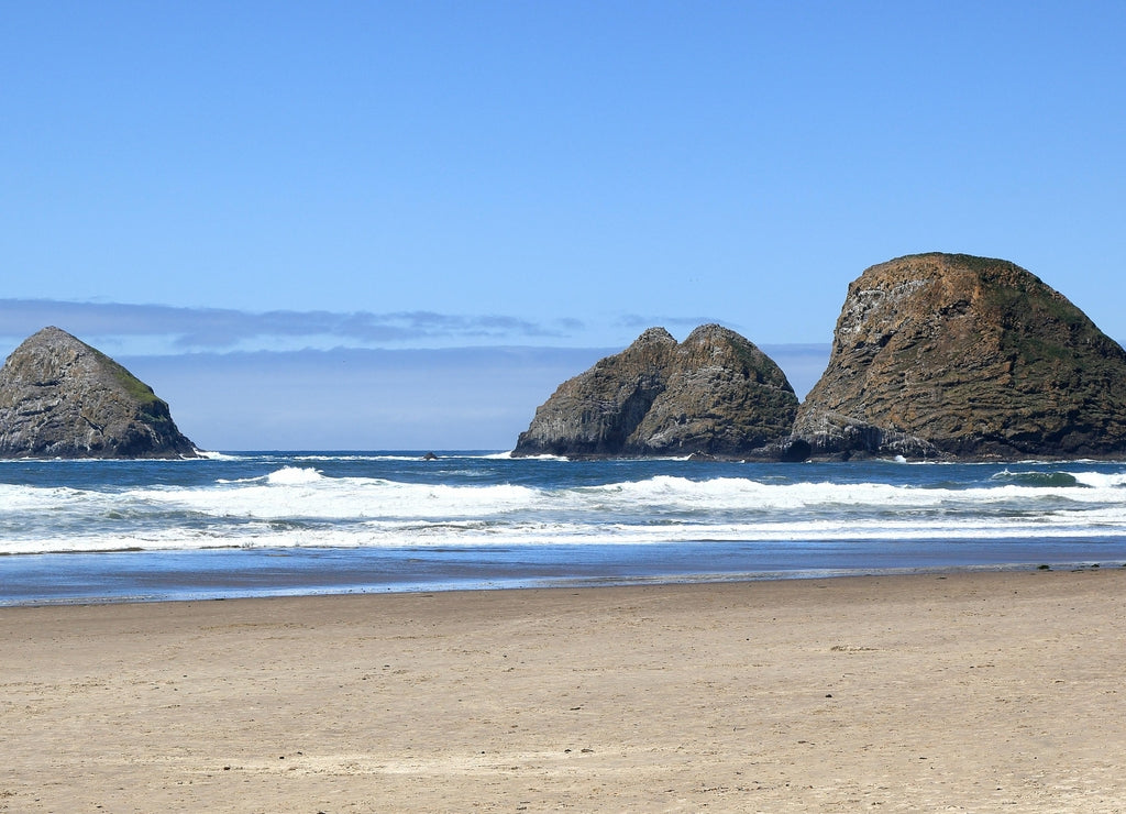 Along the Oregon Coast: Three Arch Rocks National Wildlife Refuge, located just off the coast at Oceanside