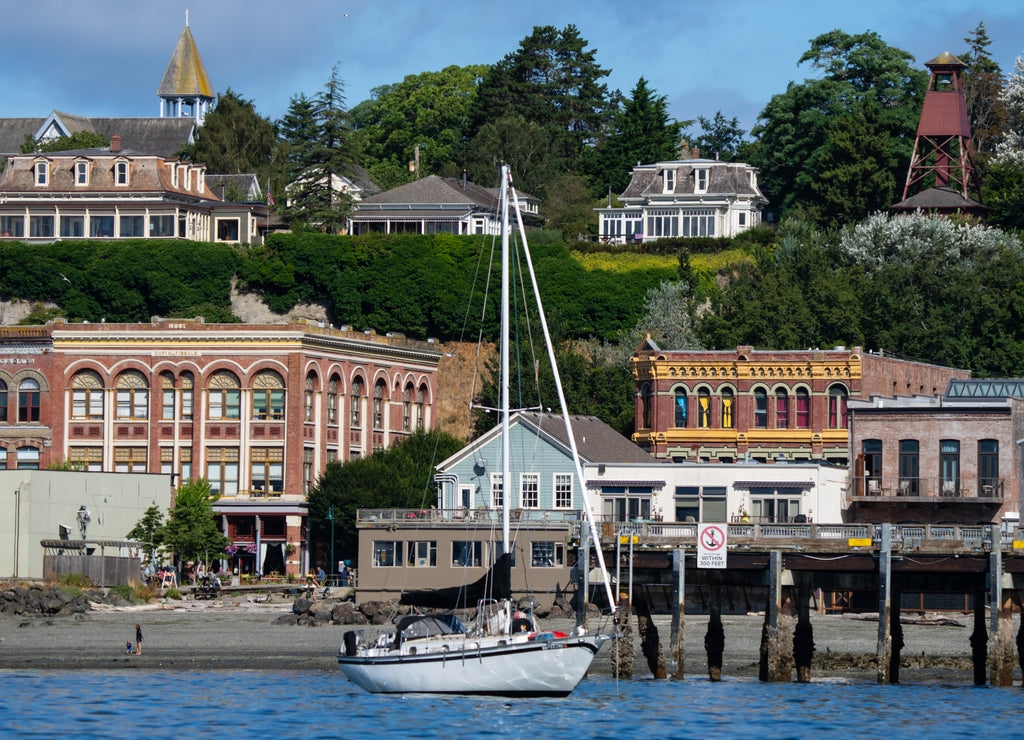 View of Port Townsend Washington from Puget Sound