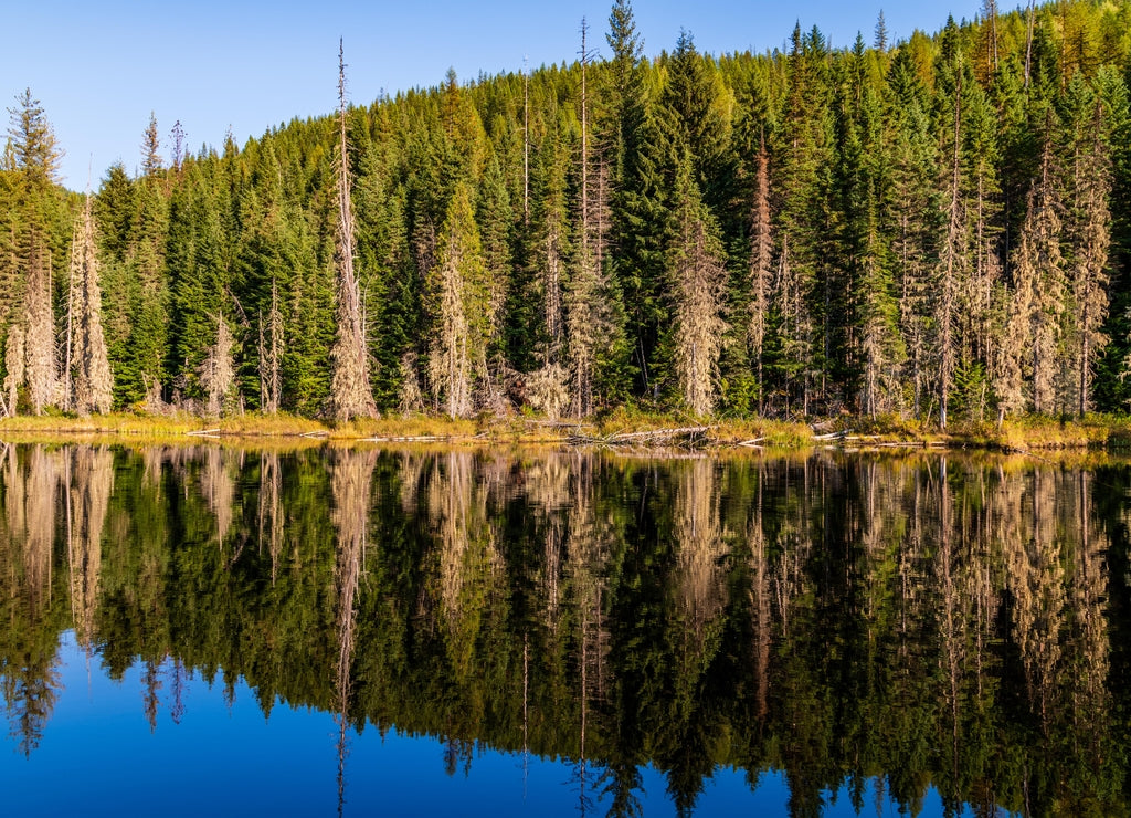 Huff Lake In Pend Oreille County, Washington State