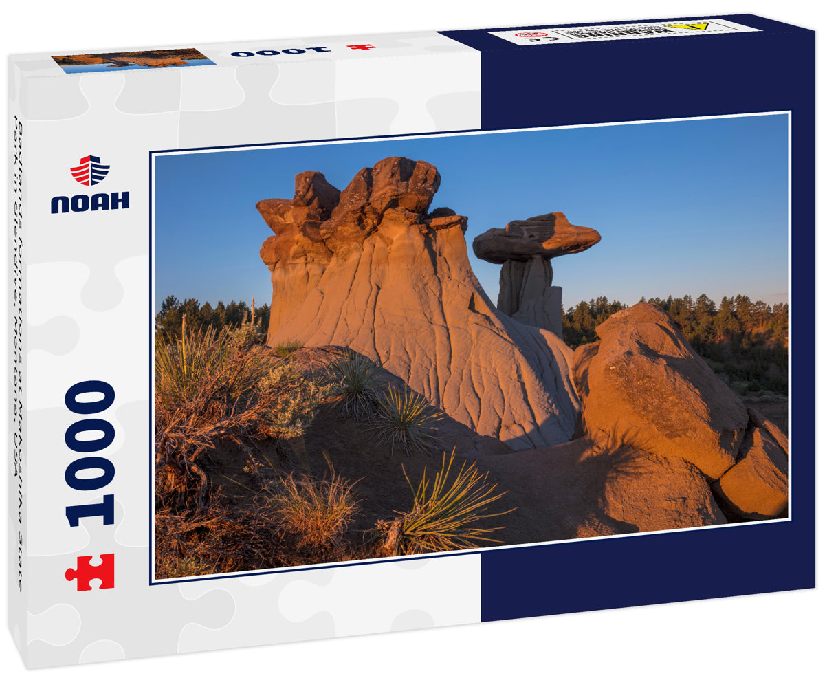 Badlands formations at Makoshika State Park in Glendive, Montana, USA