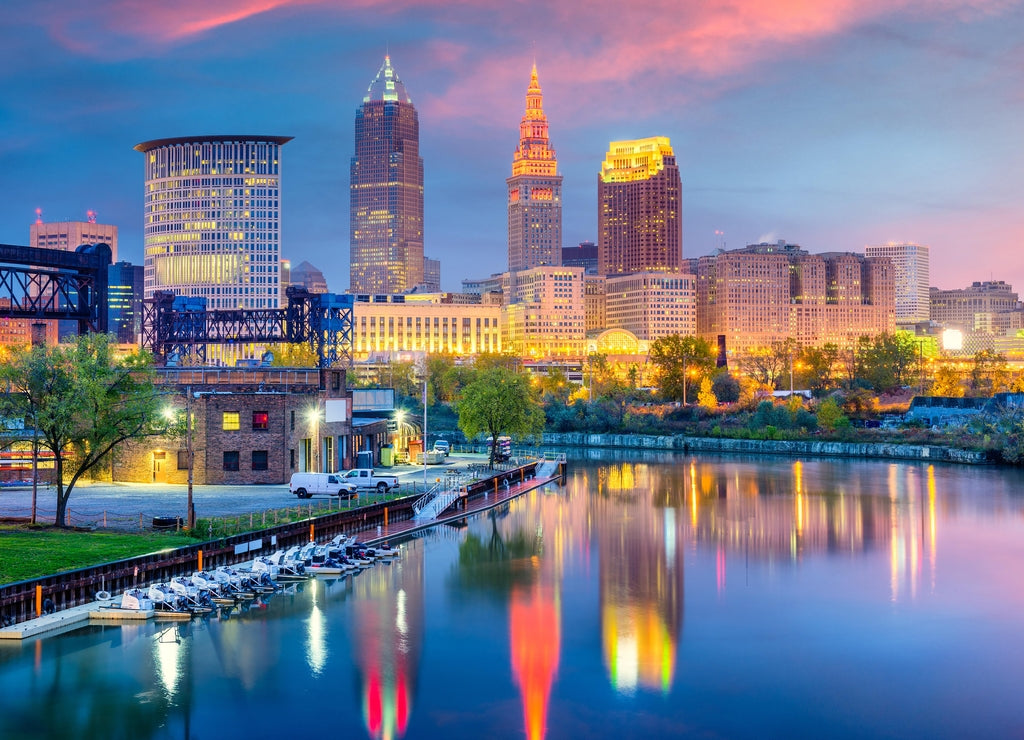 Cleveland, Ohio, USA Skyline