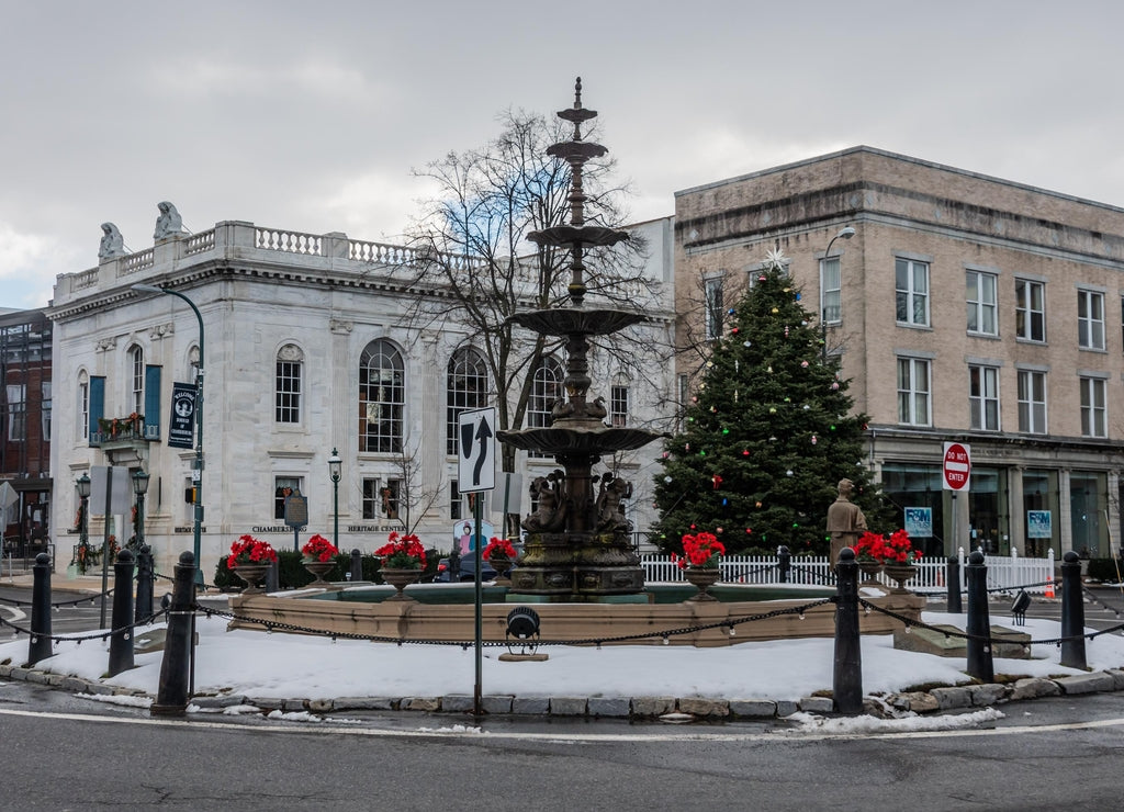 Christmas At Chambersburg Town Square, Chambersburg, Pennsylvania, USA