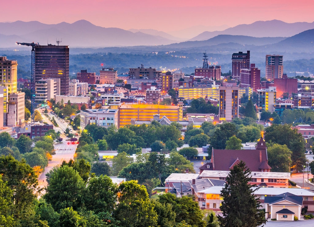 Asheville, North Carolina, USA skyline