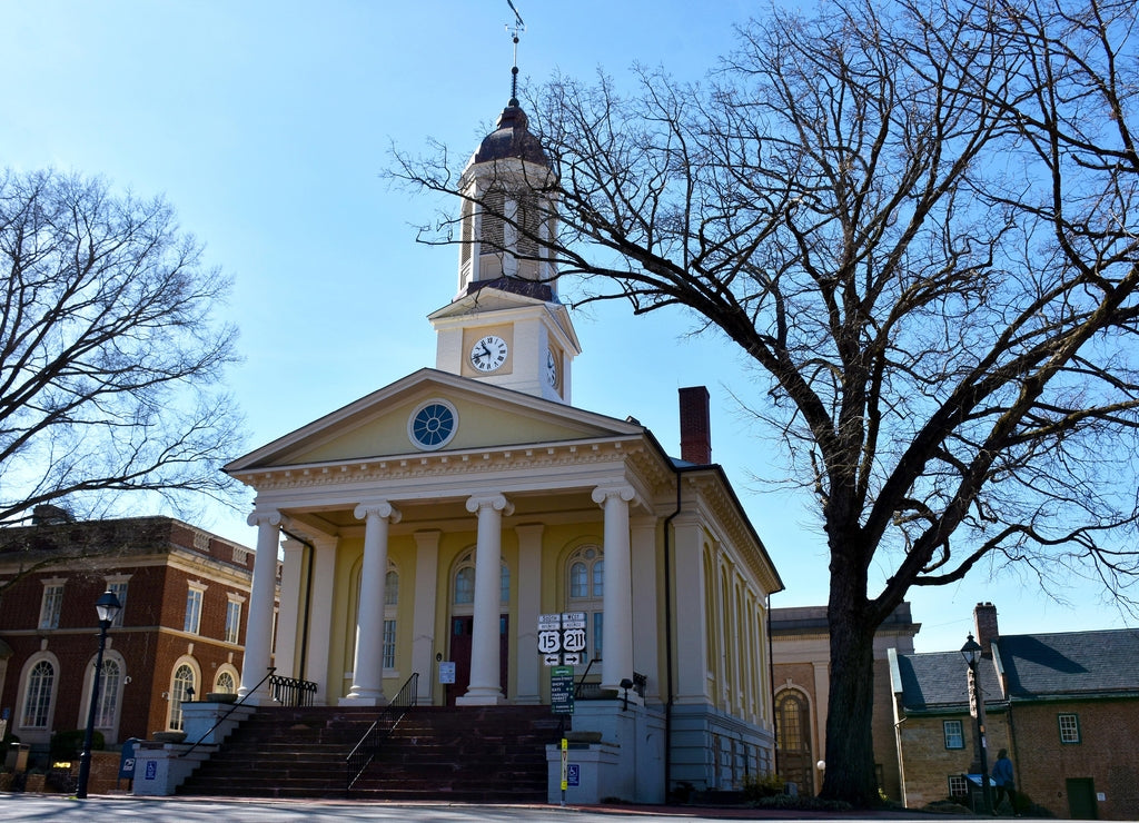 Historic Courthouse in Old Town, Warrenton, Virginia, USA