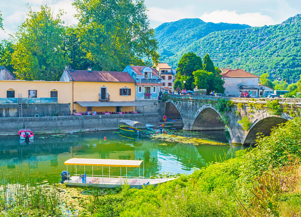 The Virpazar settlement on Skadar Lake, Montenegro