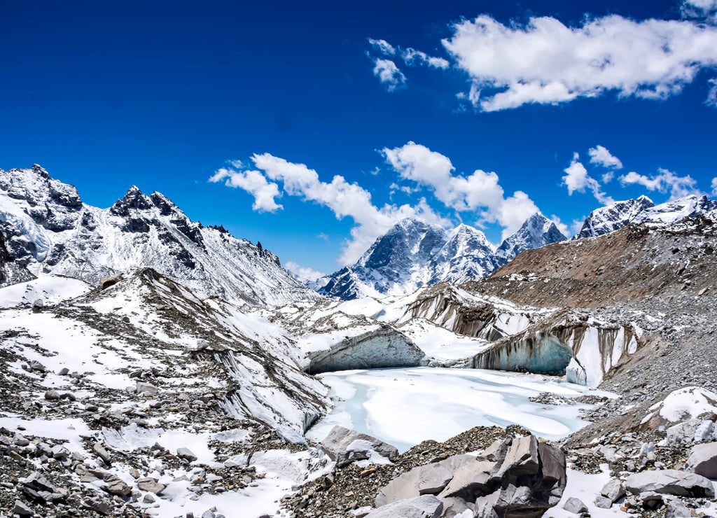 Landscape at Everest Base Camp in Nepal