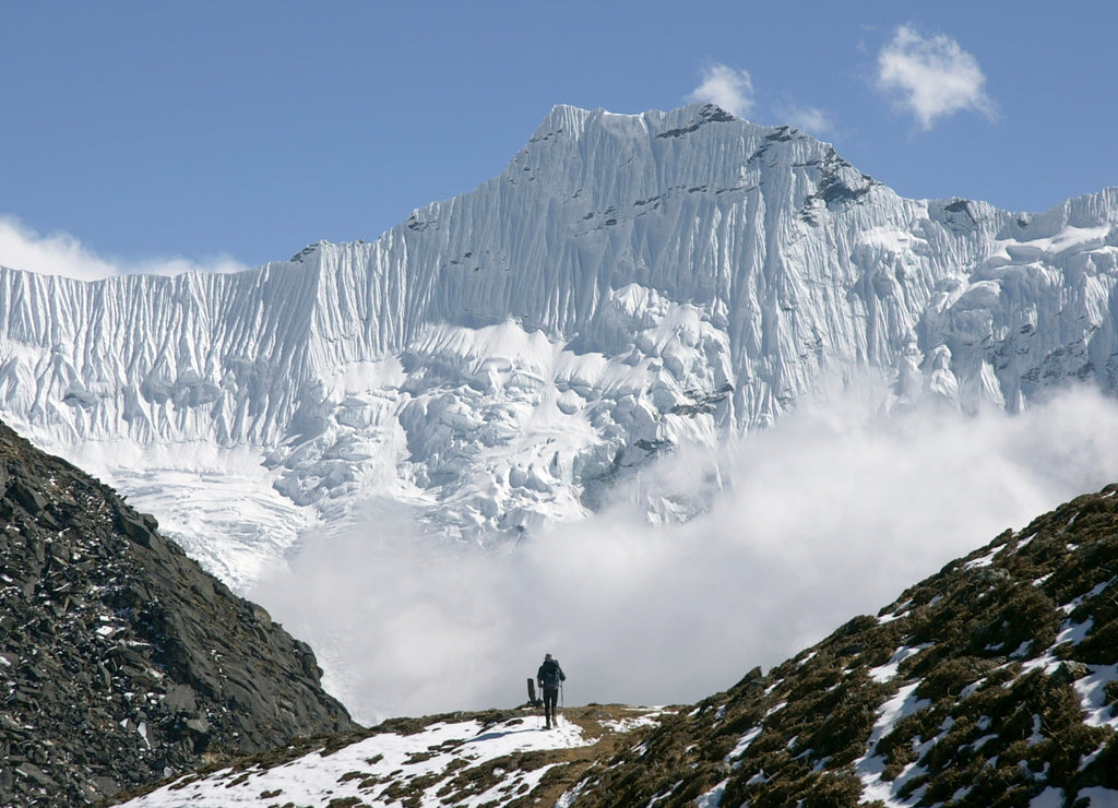 glaciares Kongma y Nuptse.Niyang Khola,Sagarmatha National Park, Khumbu Himal, Nepal, Asia